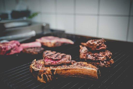 Steak grillé