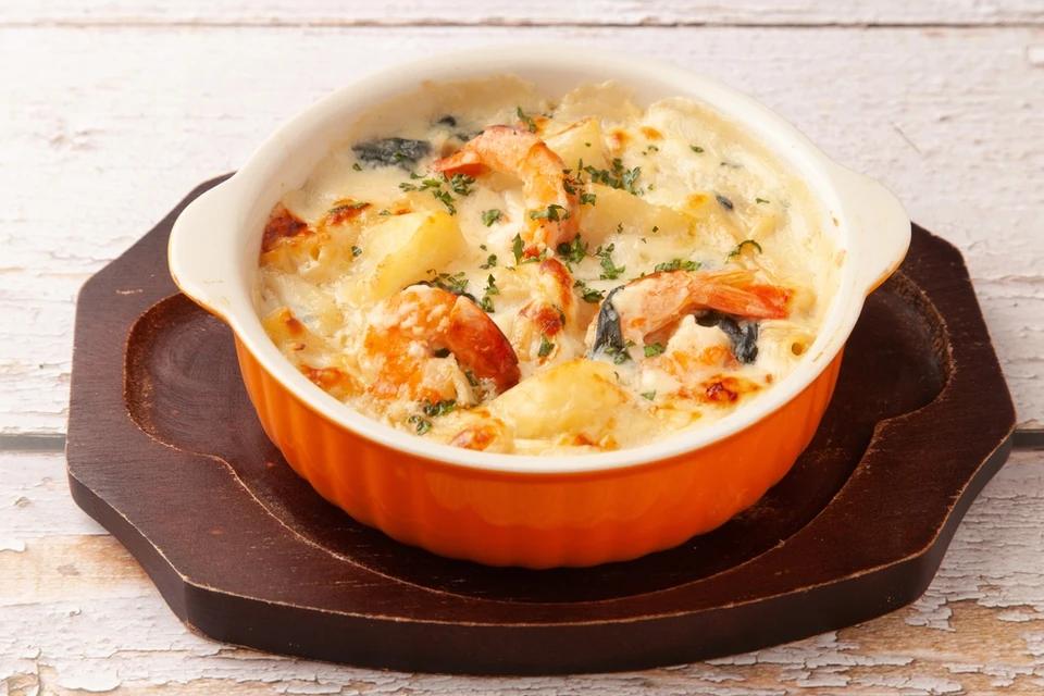 Gratin aux Crevettes