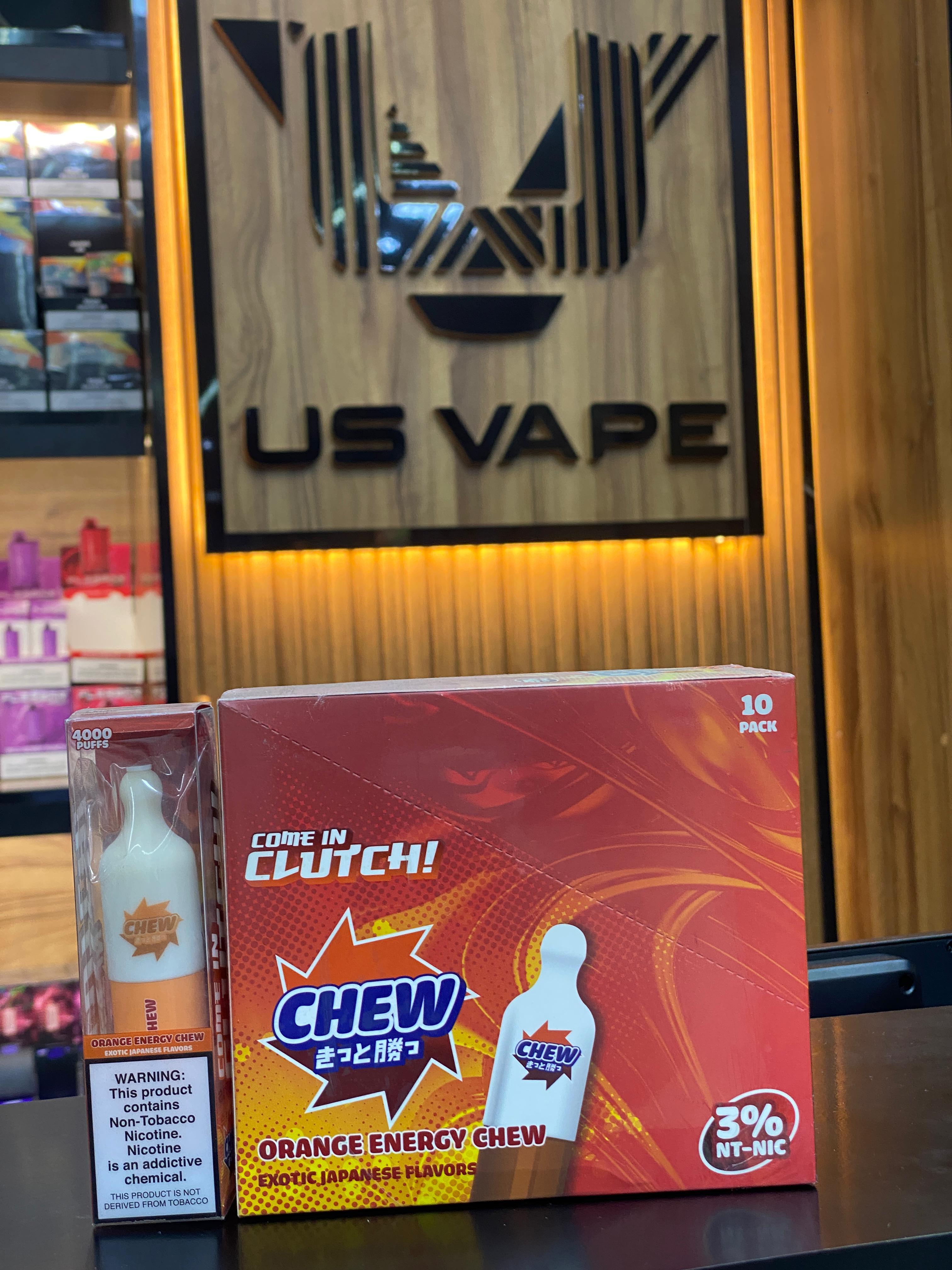 Chew 4000 Puffs- Orange Energy Chew