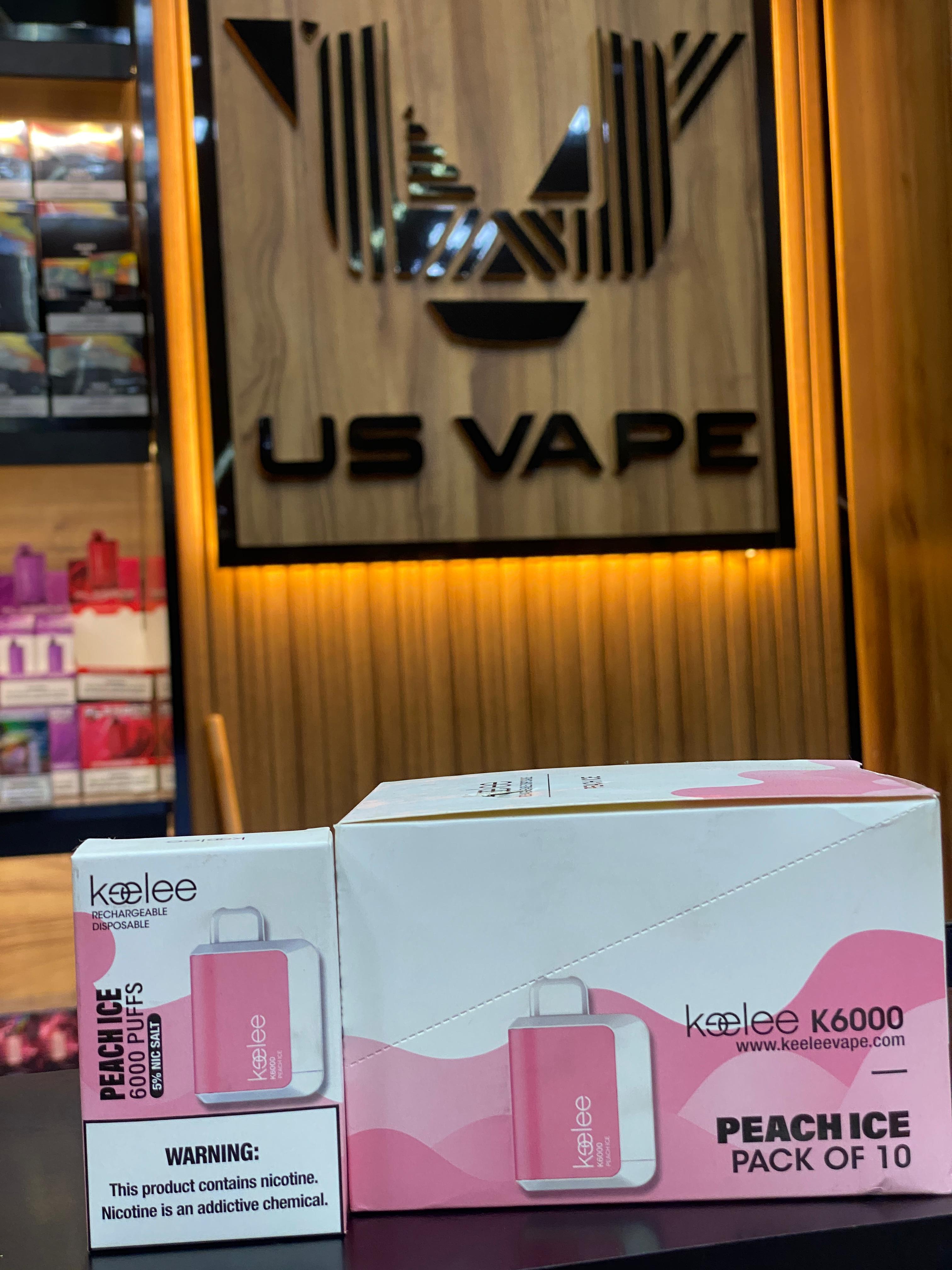 Keele 6000 Puffs- Peach Ice