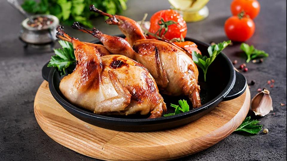 Caille Grille Aux Feux De Braise