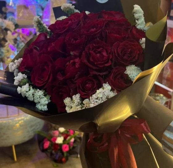 Bouquet a main Grand Rouge