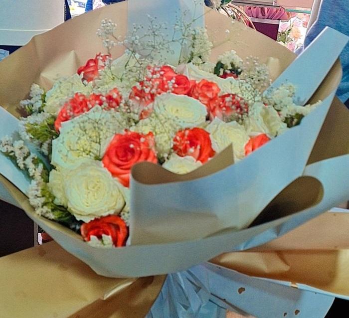 Bouquet A Main Blanc Grand