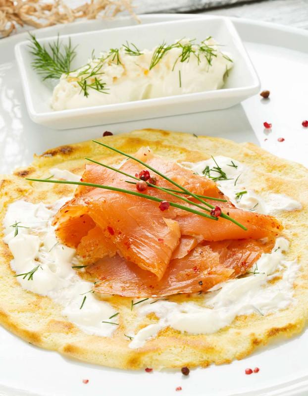 crêpe saumon