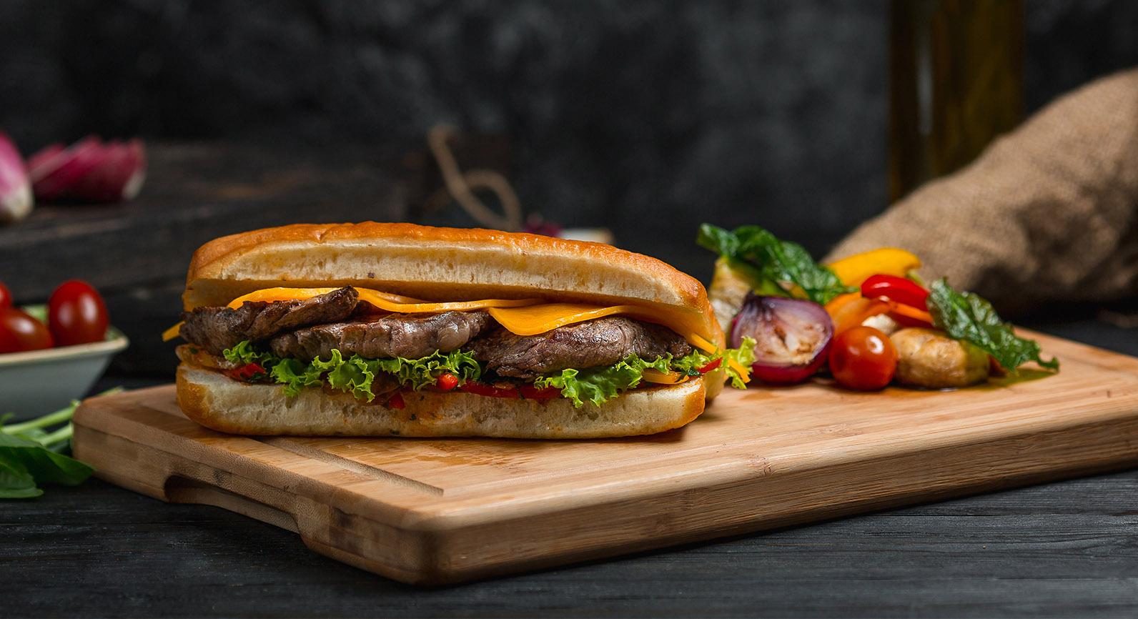 Sandwich Cheesy Beef