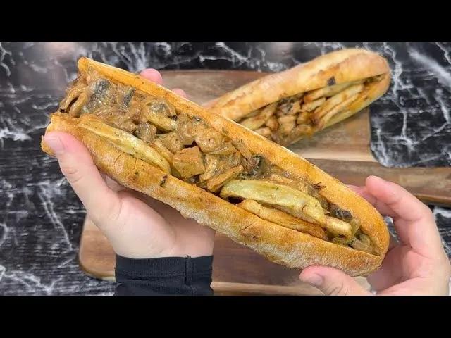 Sandwich Frite Escalope Mariné