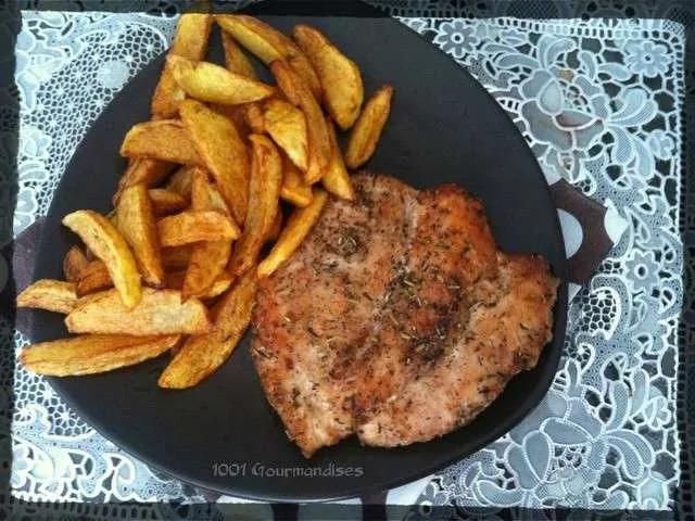 Frite Escalope Mariné