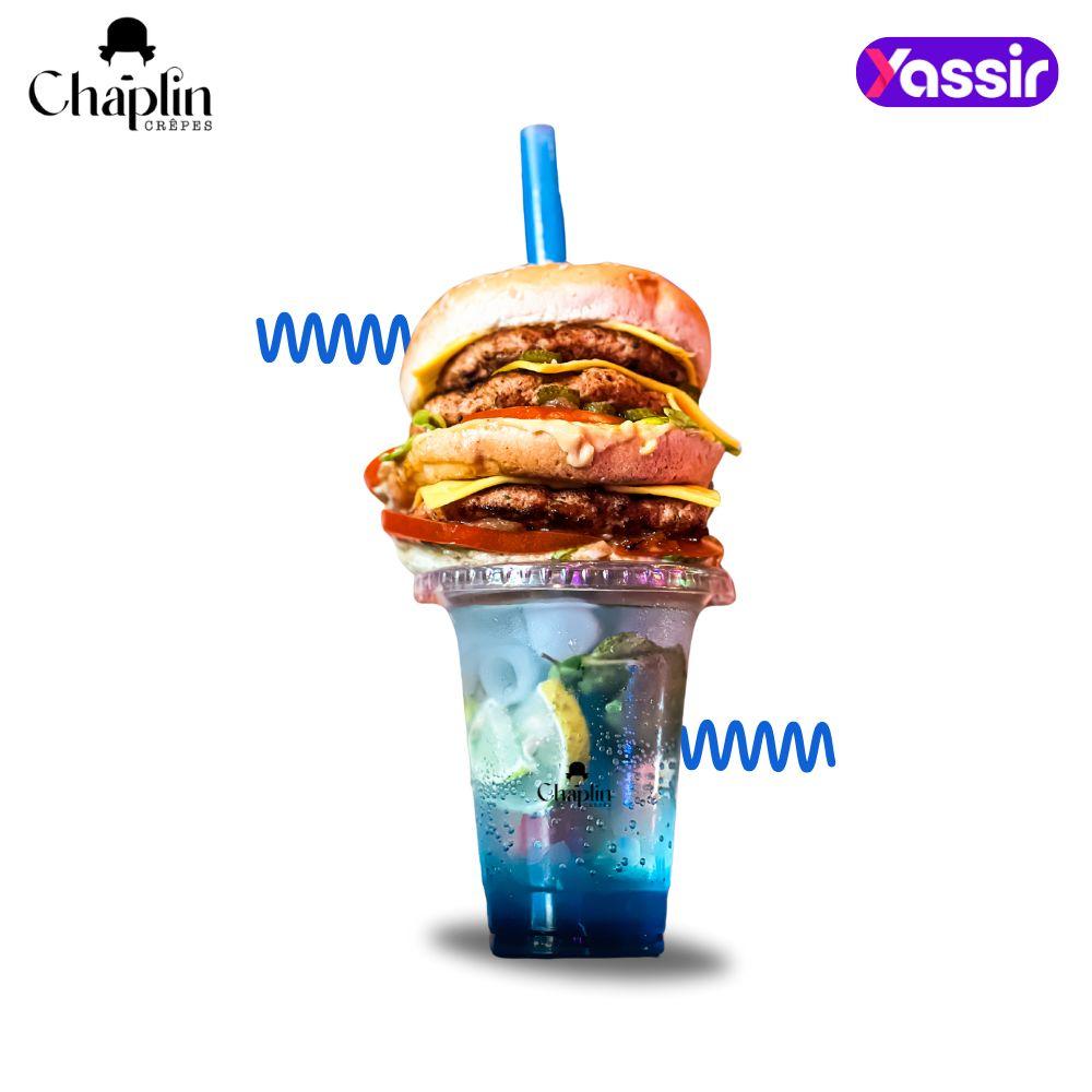 Triple Cheese Burger + Cocktail