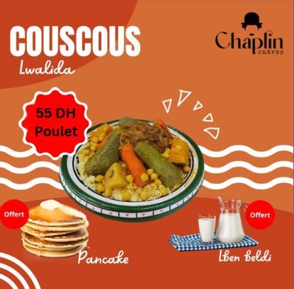 Couscous Poulet + Lben + Pancakes