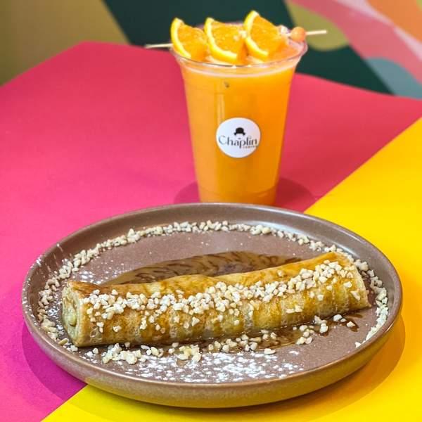 Crêpe Caramel Beurre Salé + Jus D'orange