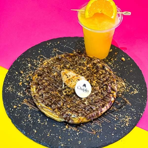 Gaufre Americano Cookies + Jus D'orange