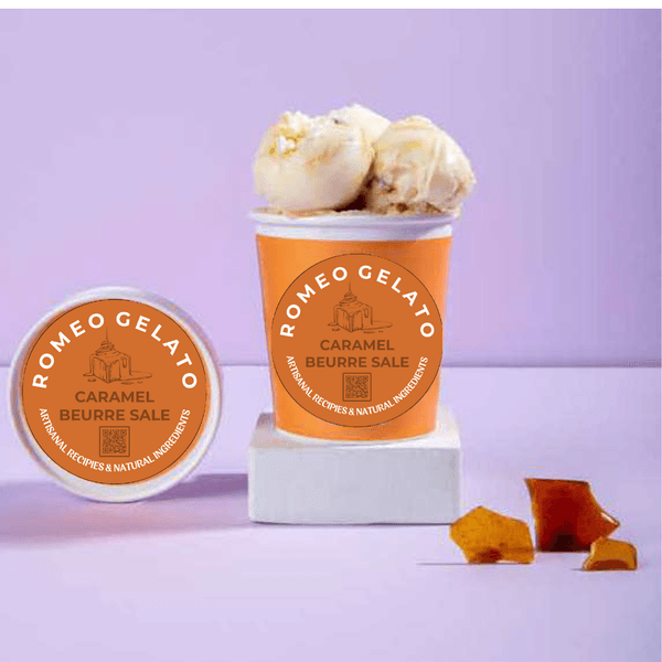 Glace Caramel Beurre Sale 500 Ml