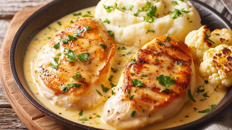 Plat Poulet À La Créme