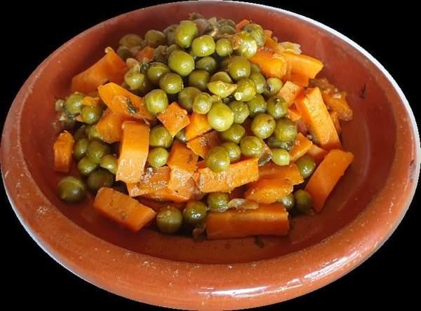 Tajine De Viande Aux Carottes & Petits Pois