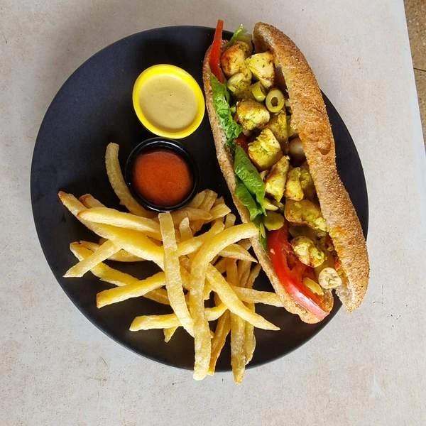 Sandwich Poulet + Frites