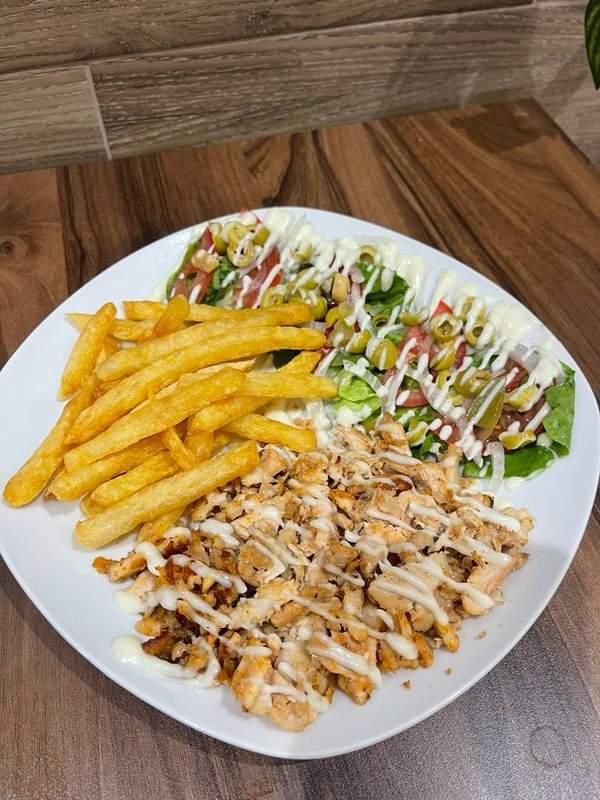 Chawarma Plat Avec Frittes