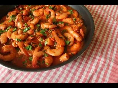 Crevettes En Sauce