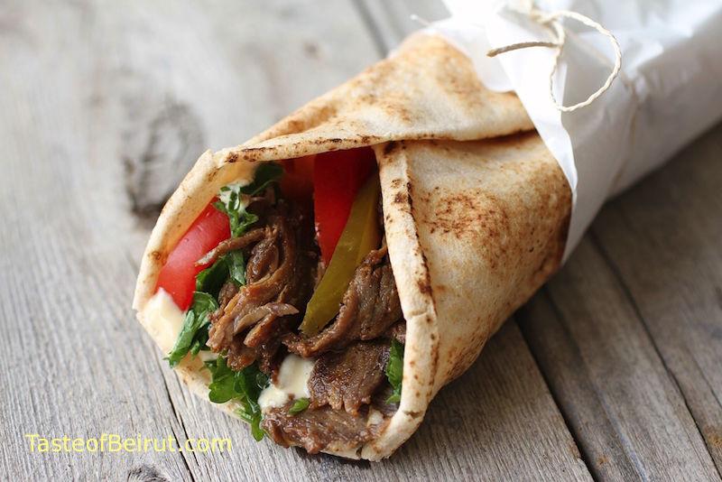 Sandwich Shawarma Simple Viande