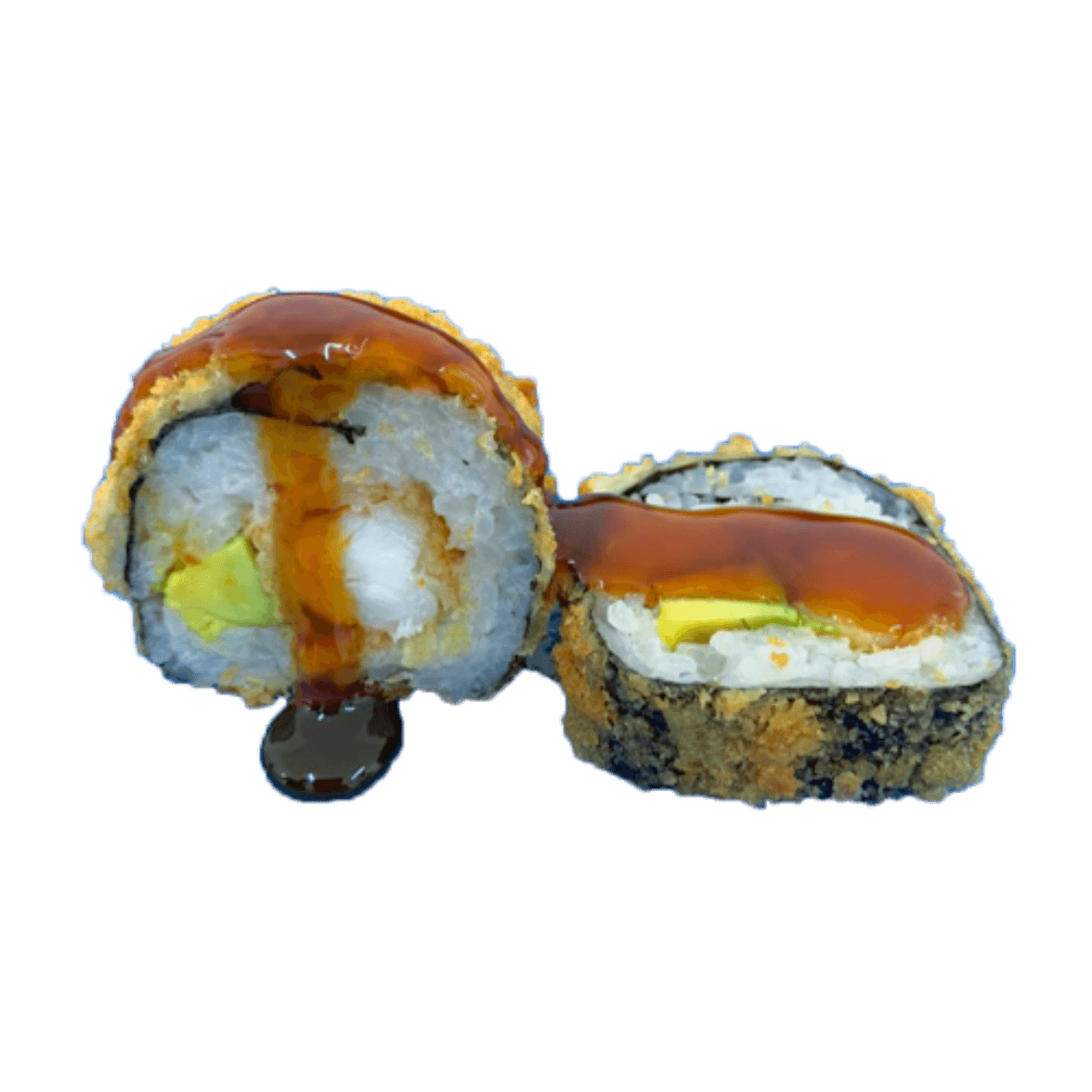 Crunchy Futomaki Crevette Panée masago  5pcs