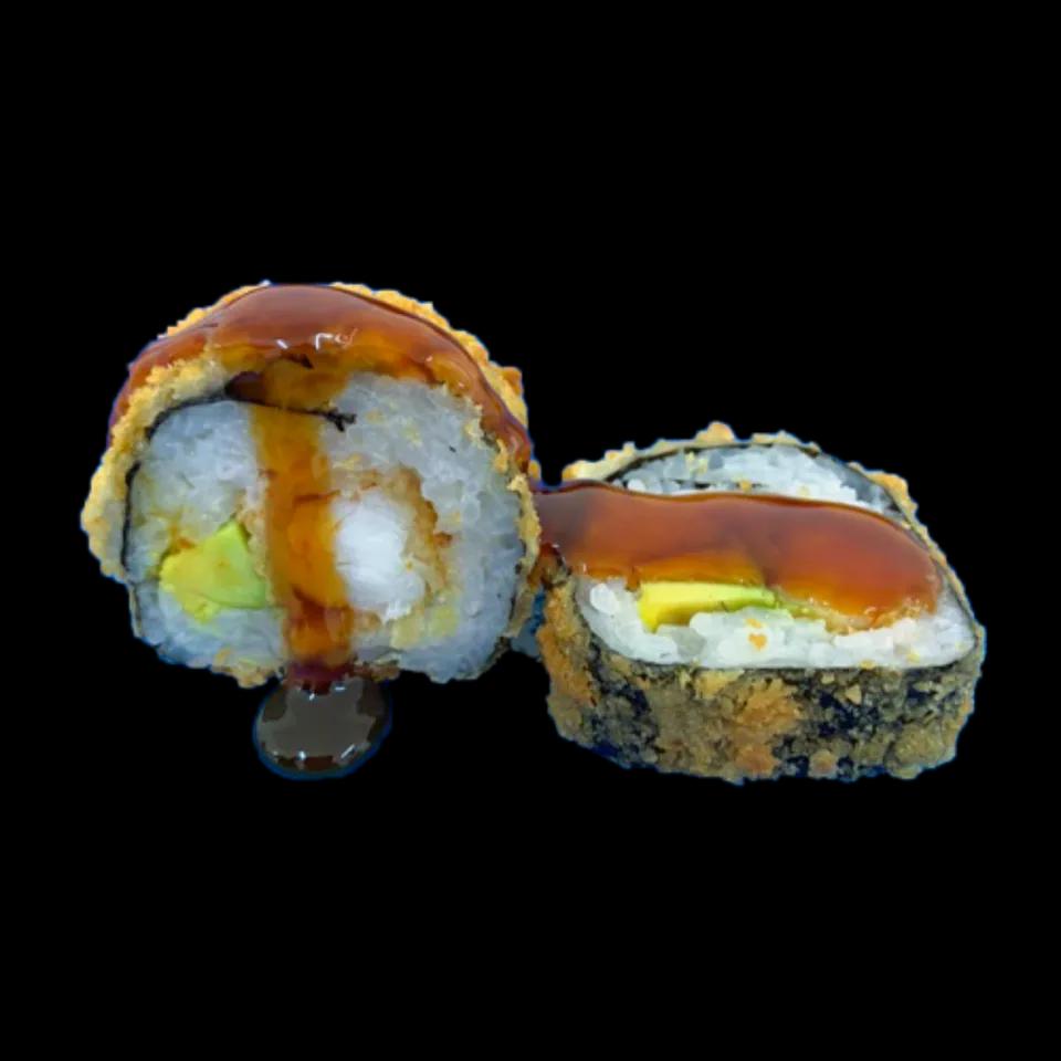 Crunchy Futomaki Crevette Panée masago  5pcs