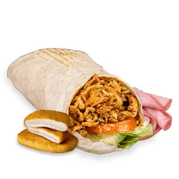 Wraps jambleu + pation frite