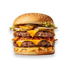 Double cheese + ration frite