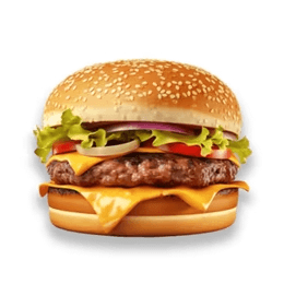 Cheese burger + ration frite