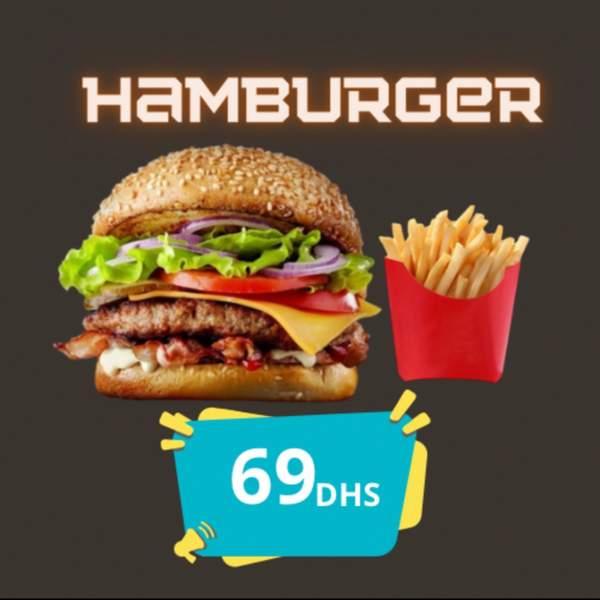 Hamburger + Frites