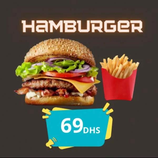 Hamburger + Frites