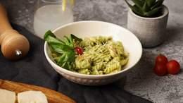 Fusilli Pesto Gambas