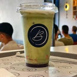 Iced Matcha Strawberry Latte