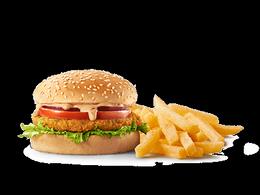 Chicken Burger avec frites
