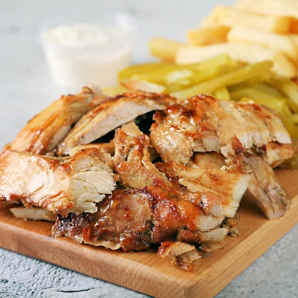 Shawarma avec Frites et Fromage