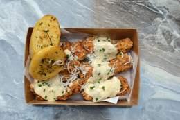 Creamy Parmesan Chicken Strips