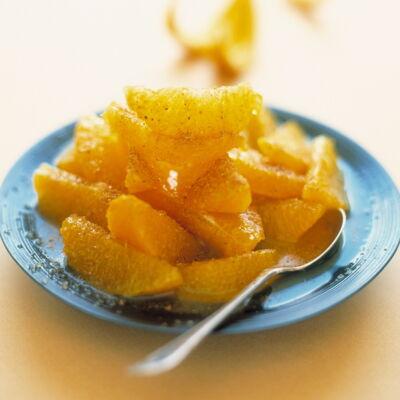 Assiette orange cannelle