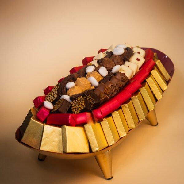 Plateau Métal Rubis P- Chocolat