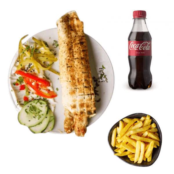 Sandwich Kebab poulet + Frites + Coca