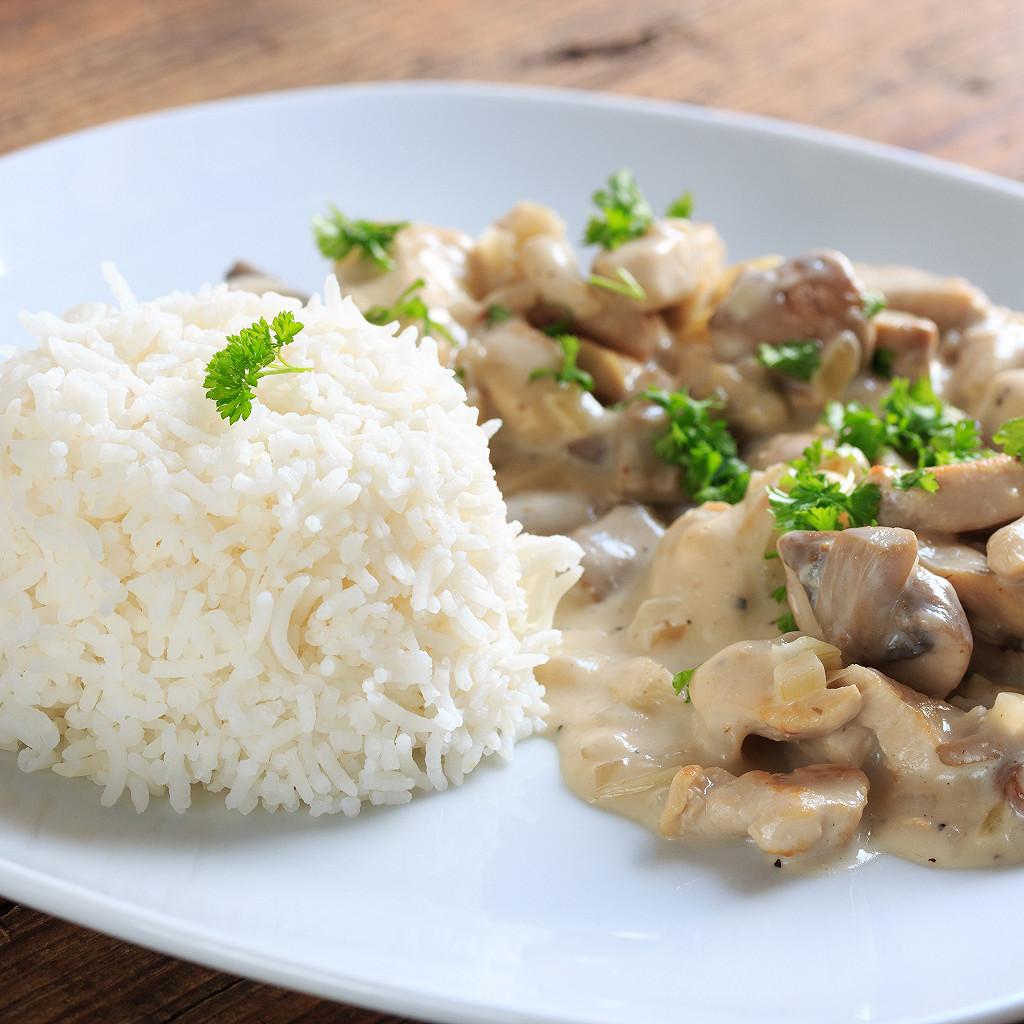 Émincé poulet sauce blanche