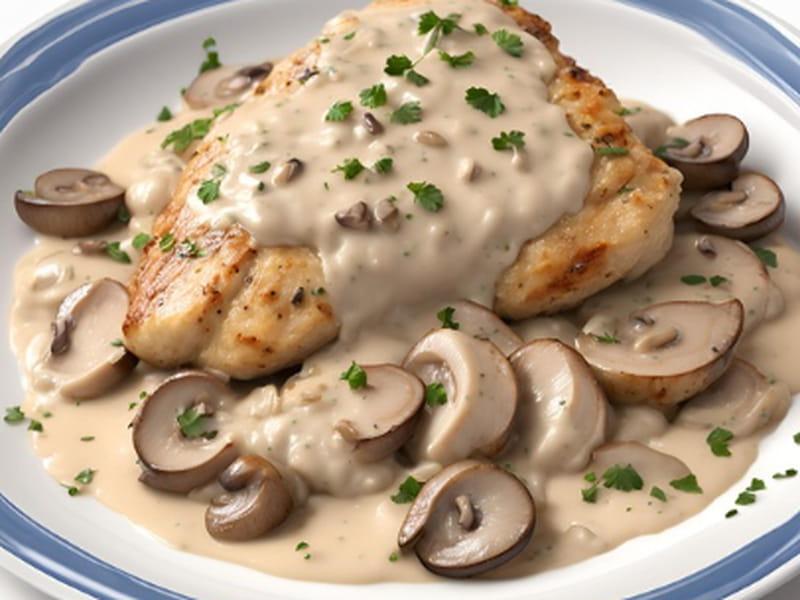 Émincé poulet sauce champignon