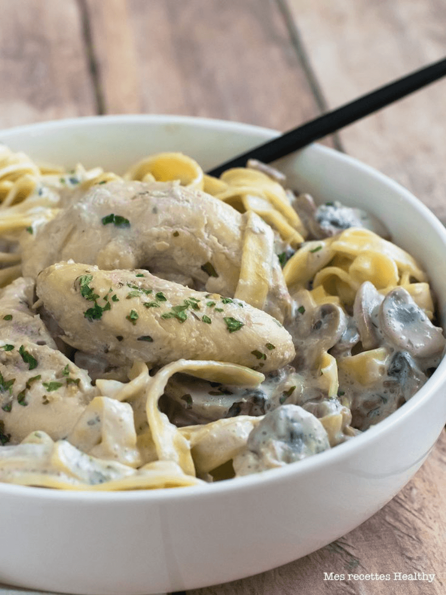Poulet Champignons Blanche