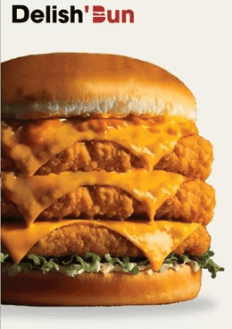 Triple Chicken Burger