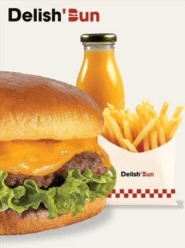 Mini Burger,  Frites, JUS