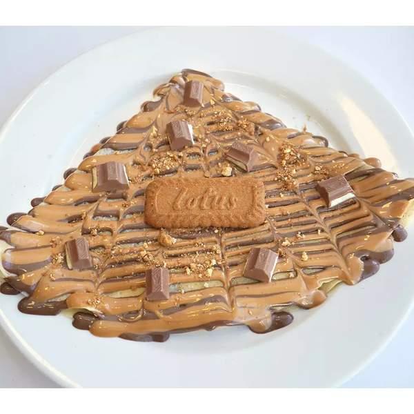 Crêpe Lotus Pépites DE Chocolat Blanc Biscuit Lotus