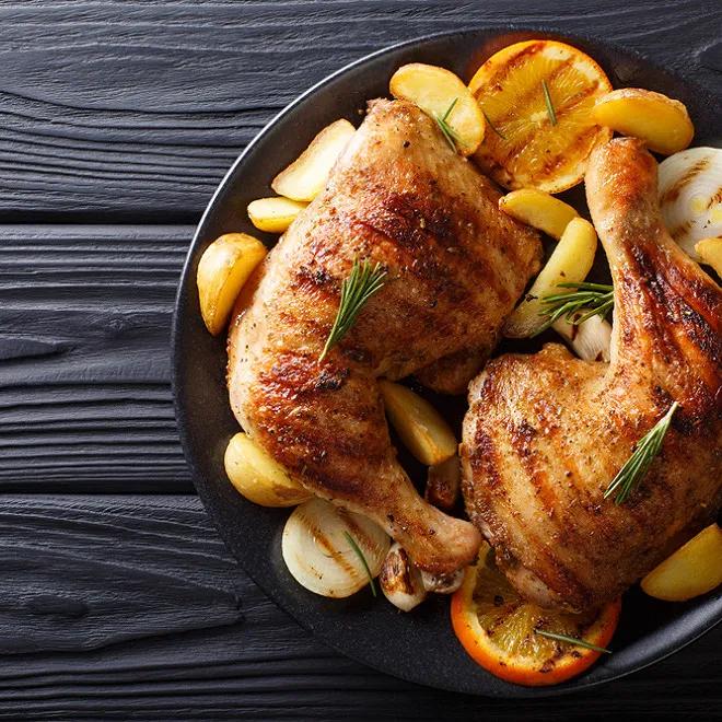 Cuisse De Poulet À La Braise