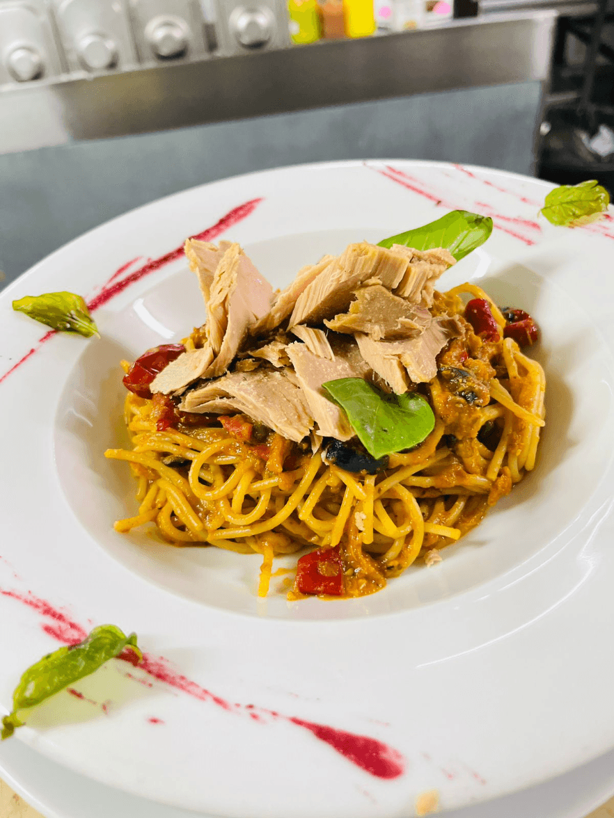 Spaghetti Puttanesca au Thon