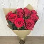Bouquet de 5 rose rouge