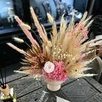 Lux Pink arrangement With eternal rose