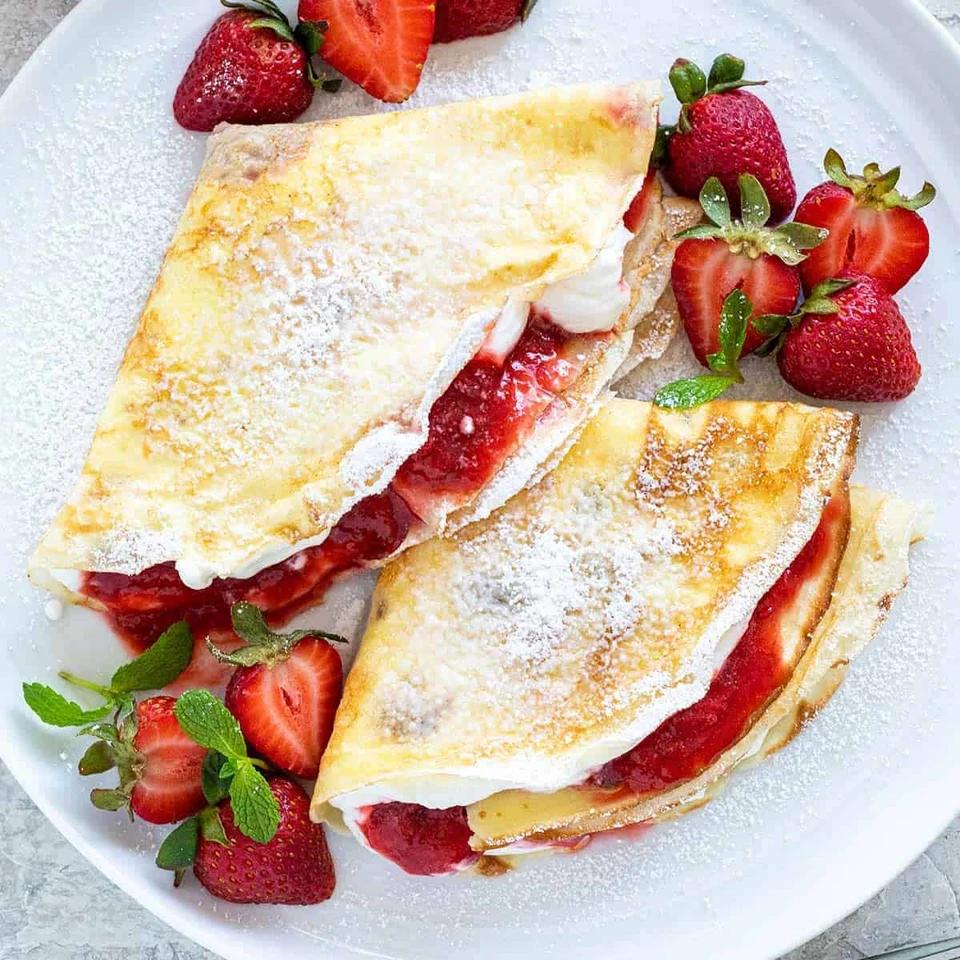 Crêpe Confiture Fraise