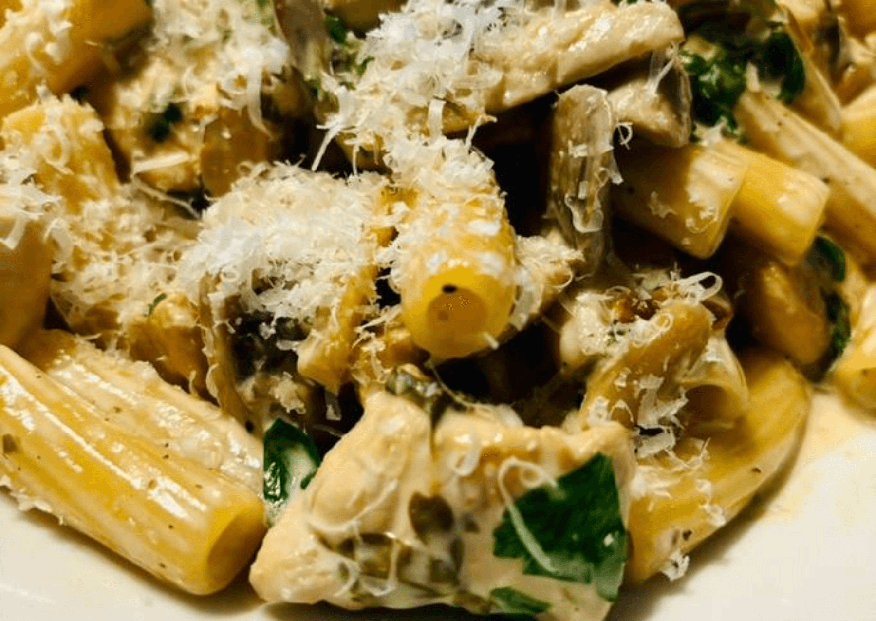 Linguine Poulet Croustillant Champignon