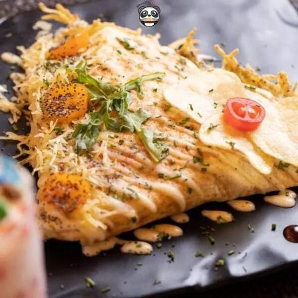 Crêpe Bolognaise, Champignons Et Mozzarella